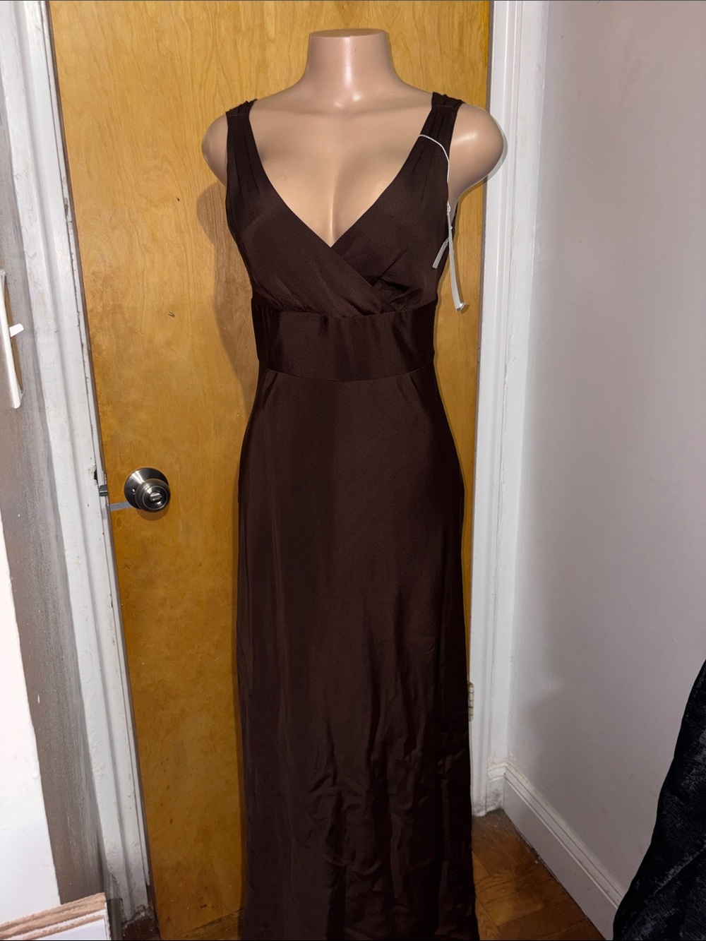 J. Crew Brown V-Neck Maxi Dress